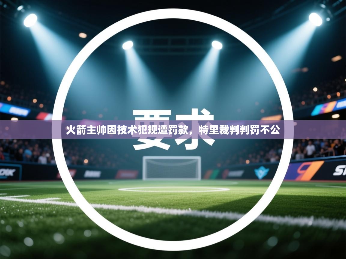火箭主帅因技术犯规遭罚款，特里裁判判罚不公  第1张